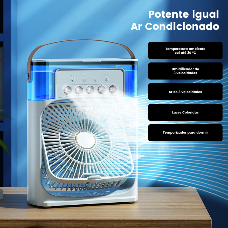Climatizador e Ar Condicionado Portátil 4 em 1 - FrostBreeze